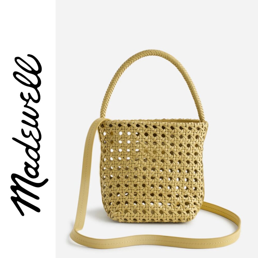 Madewell Handwoven Cane Mini Bag - 100% Leather
